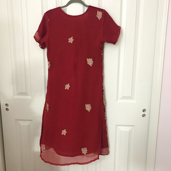 Pakistani 3pcs chiffon suit - Picture 4 of 9